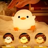 Creative and Cute Silicone Pat Light USB Charging Bean Duck Night Light Atmosphere Light Bedroom Bedside Ornament Rechargeable 1