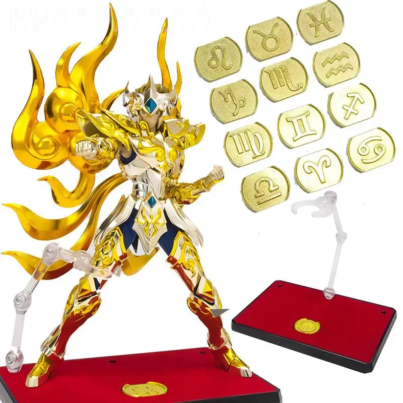 Saint Seiya Myth Cloth Soul Of Gold Ex Stand Staffa Di Supporto Base Con Badge Athena In Metallo Per Shf Figurine Action Model Toys