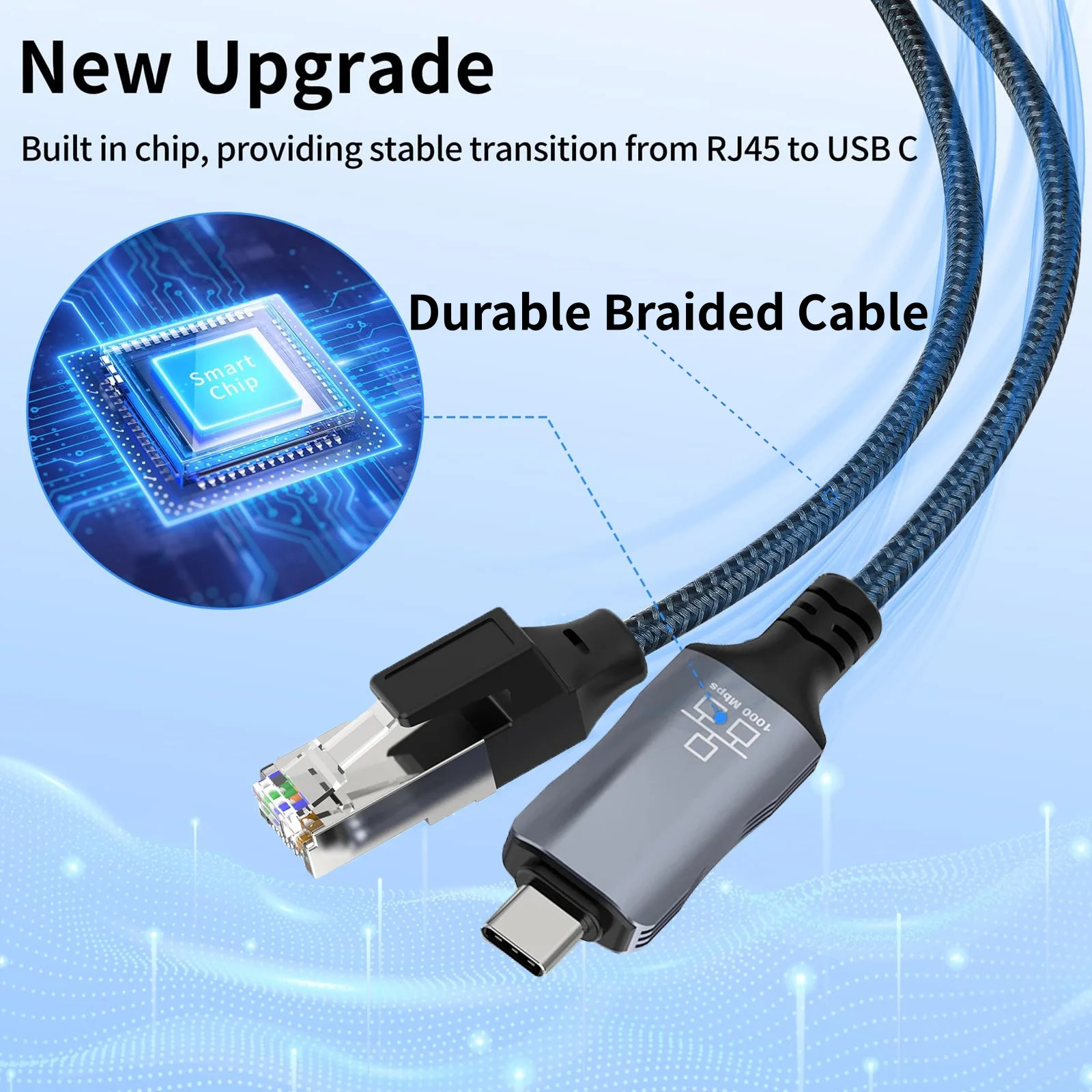 Plugable USB C Ethernet-adapter, snelle en betrouwbare Gigabit verbinding, compatibel met Windows 10, 8.1, 7, Linux, Chrome OS, Dell XPS, HP, Lenovo