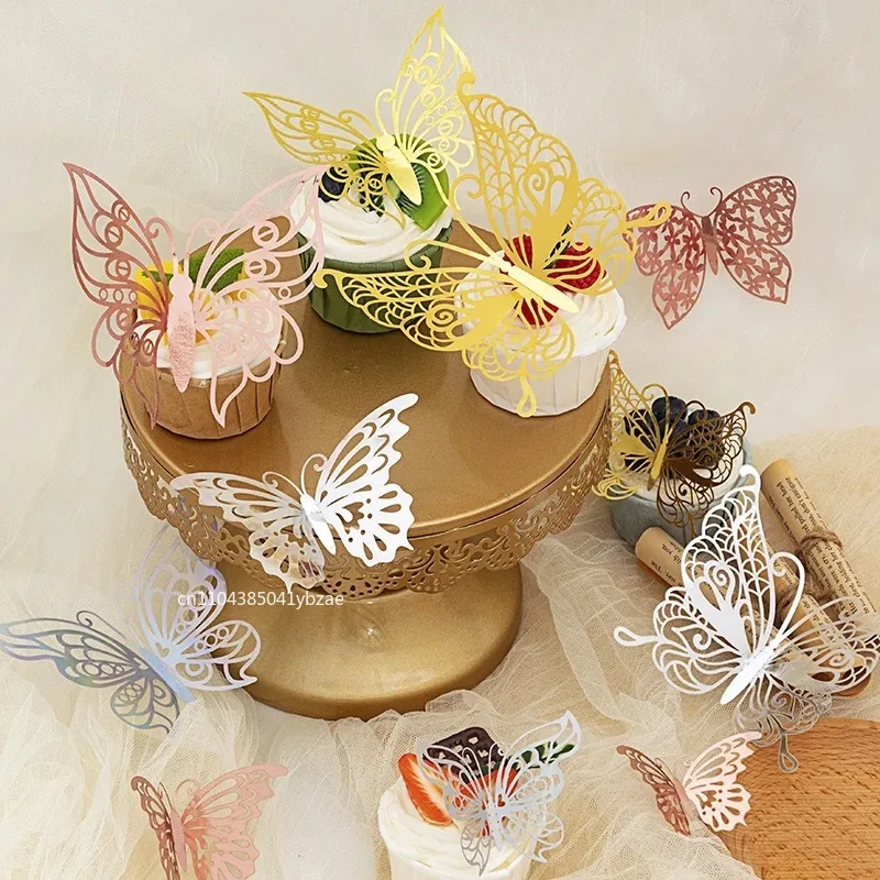 Elegant Decorative 3D Butterfly Decals for Gift Wrapping & Home Decor