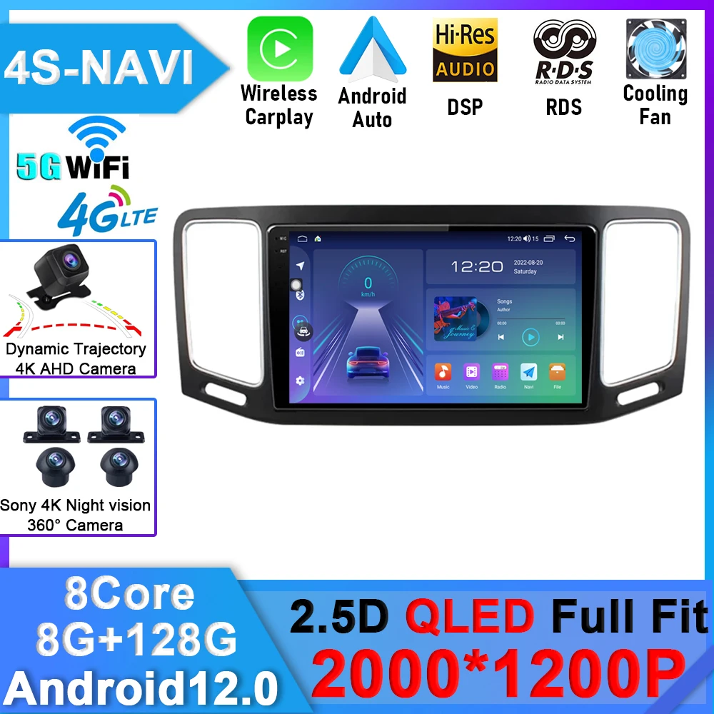 Android 15 Autoradio Für VW Sharan 2012-2018 - 9 Zoll Mit CarPlay & Rückfahrkamera