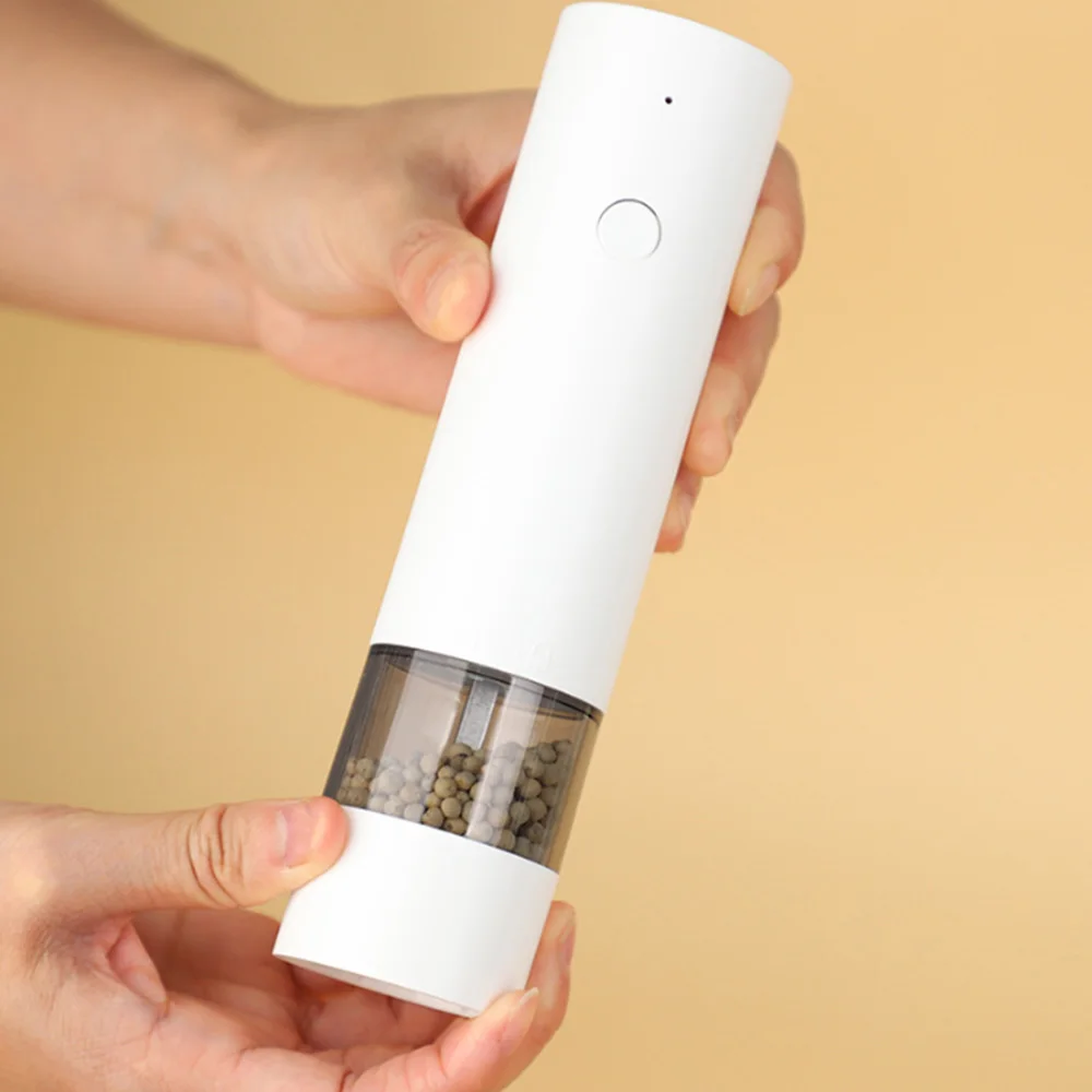USB Rechargeable Electric Salt Pepper Grinder Adjustable Roughness Freshly Ground Pepper Powder Grinder kitchen Tool