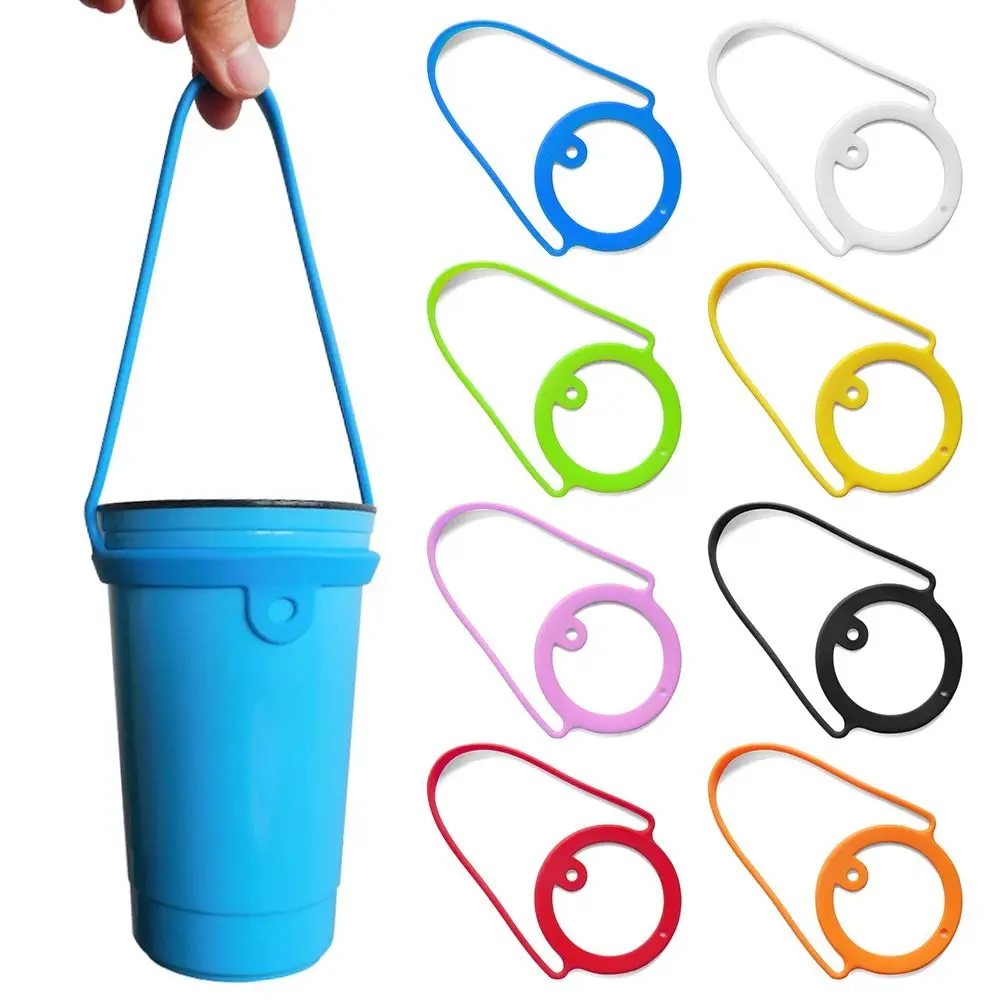 

Keep Drinks Hot Cold Water Bottle Handle Leakproof Silicone Coffee Mug Accessory 70mm Universal Insulated Tumblers