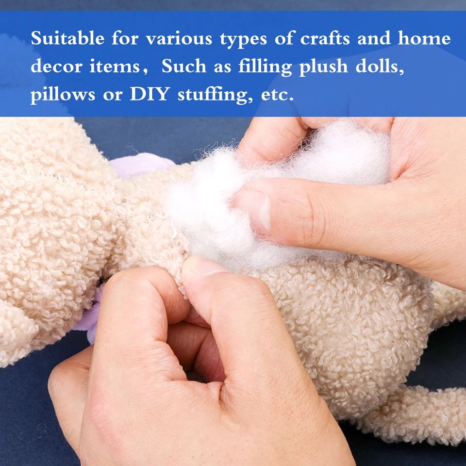 1.8-19.4oz Polyester Fill Stuffing for Stuffed Animal and DIY Projects