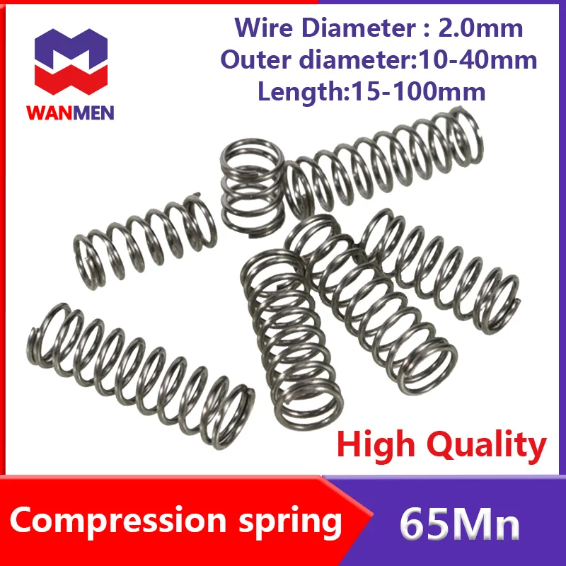 5-10pcs Cylindrical Coil Compression Spring Y-type Shock Absorbing ...