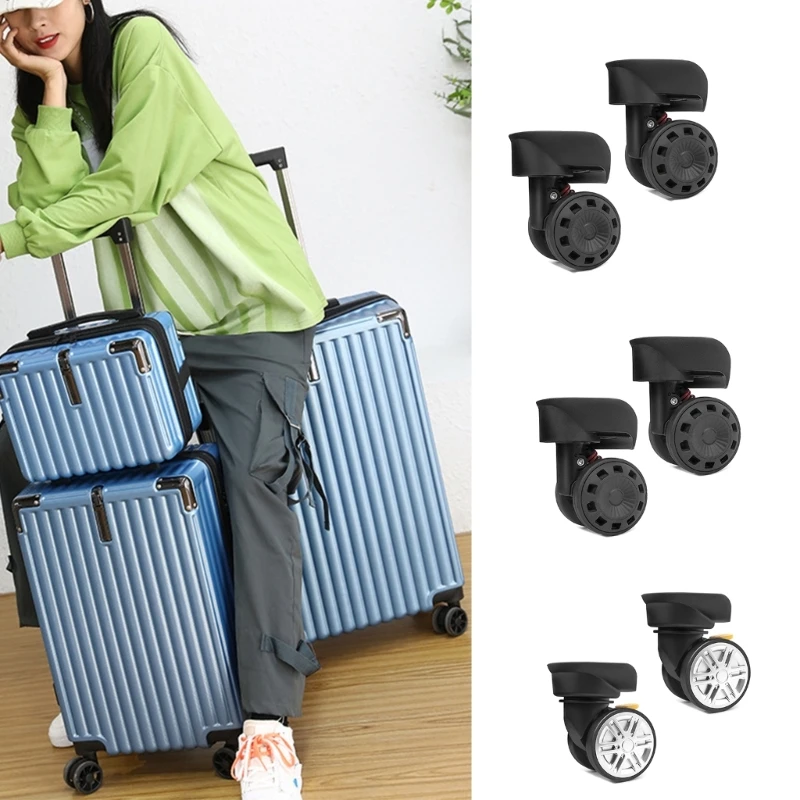 

Suitcase Wheel Replacement Luggage Box Wheels Roller Bearing Hardware Repairing Heavy Duty Trolley Caster 1Pair