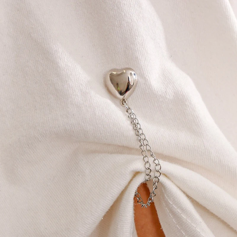 Magnetic Scarf Brooch With Tassel Chain Buckle Alloy Female Muslim Headscarf Hijabs Clips Boutonniere Pins Clothing Accessories