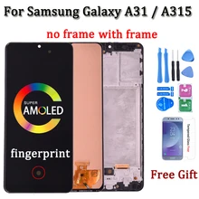 Ensemble écran tactile LCD AMOLED de remplacement, pour Samsung Galaxy A31 A315 A315F A315F/DS A315G/DS A315G A315N=