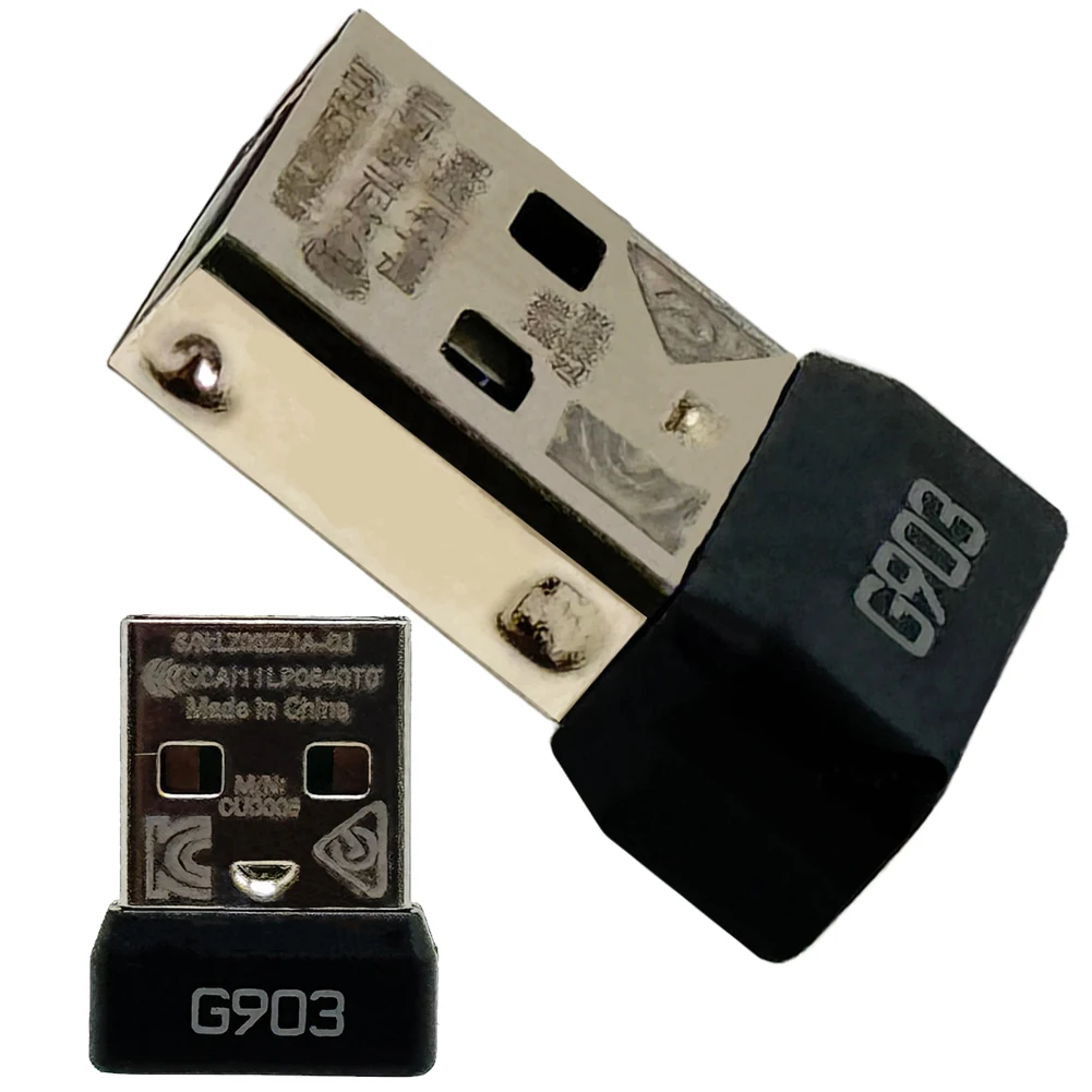 2.4Ghz USB Receiver For Logitech G903 Mouse Plug And Play Wireless USB Dongle Adapter Portable Gaming Mouse Receivers Adapters