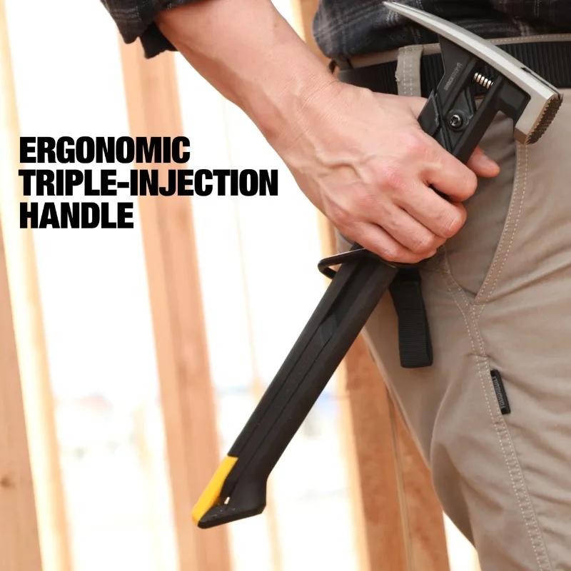 ToughBuilt TB-H1-1SBR-S20X TB-H1-1SBR-S24X 20 OZ/24 OZ.. ShockStop Steel Rip Hammer Milled Face Hand Tools Accessories 6
