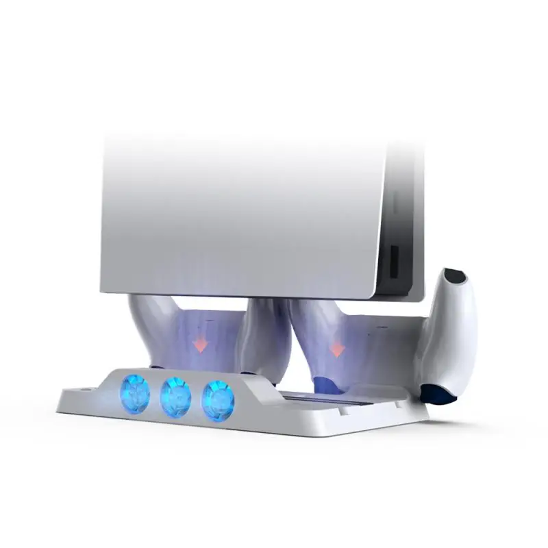 Accessori Host Ps5 Base Ventola Di Raffreddamento Multifunzionale Con Base Di Ricarica Per Console Di Gioco Blu Ray Sony Playstation 5 Tp5-1507