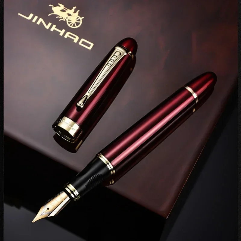 JINHAO 고급 만년필 하이 퀄리티 금속 잉크 펜, 사무용품, 학교 필기용품, 문구, M/1.0 펜촉, X450