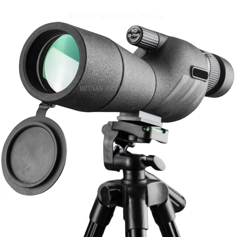 

Монокуляр 25-75x60, мощный телескоп с HD зумом Bak4 Prism, для наблюдения за птицами на открытом воздухе, походов, стрельбы со штативом