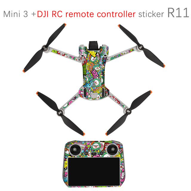 Stickers for DJI Mini 3 Pro Skin Scratch Resistant Waterproof for DJI RC Remote Control Sticker Accessories