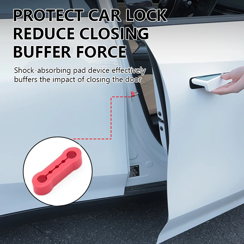 4-Piece Universal Car Door Soundproofing and Anti-Vibration Cushion Set
