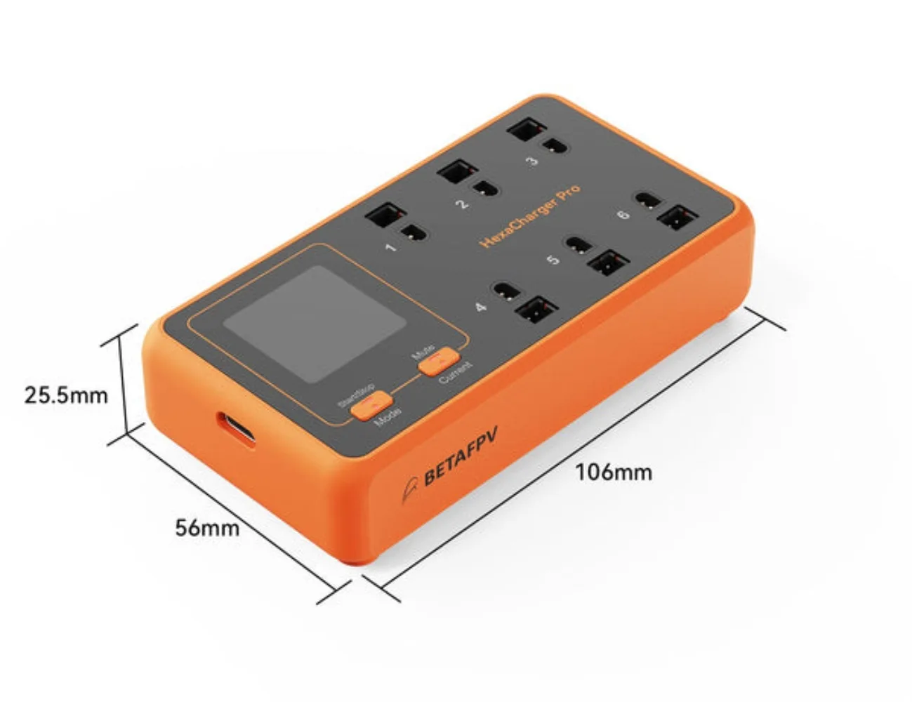 HexaCharger 1S Chargeur 6 Batteries RC 24W/78W PD 3.0