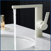 Zinc Alloy Single Holder Single Hole Washbasin Tap for Bathroom 360 Degrees Rotation Basin Mixer Sink Faucet With Hose 3