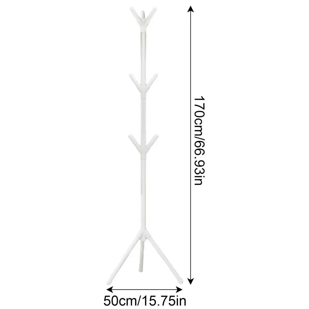 Freestanding coat rack fishing rod rack multi-hook thickened steel pipe clothing storage tree branch shape storage ZH1