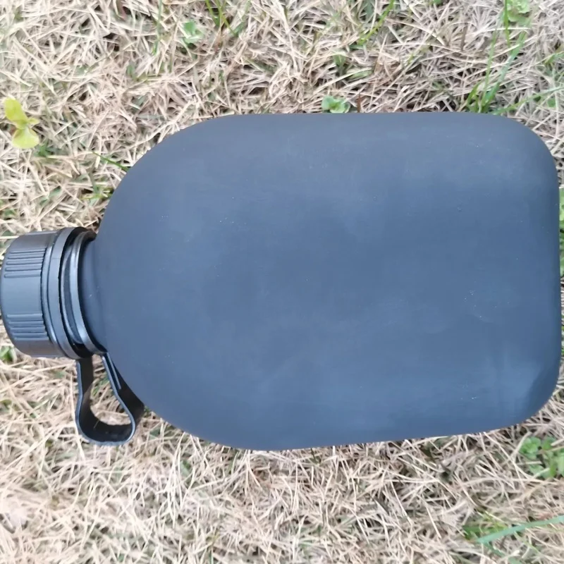 

1000ml outdoor portable water bottle 19 style fire water bottle With kettle cover Aluminum kettle Large capacity sports bottle