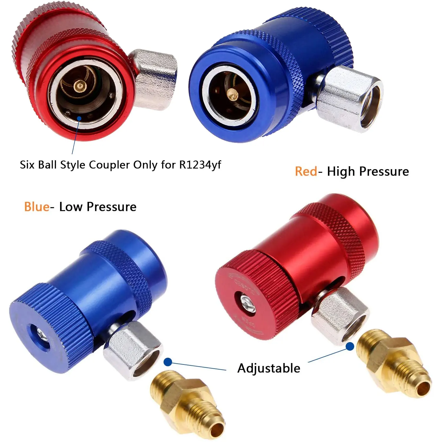 Kit De Coupleurs Rapides Pour Systèmes De Climatisation, R1234yf