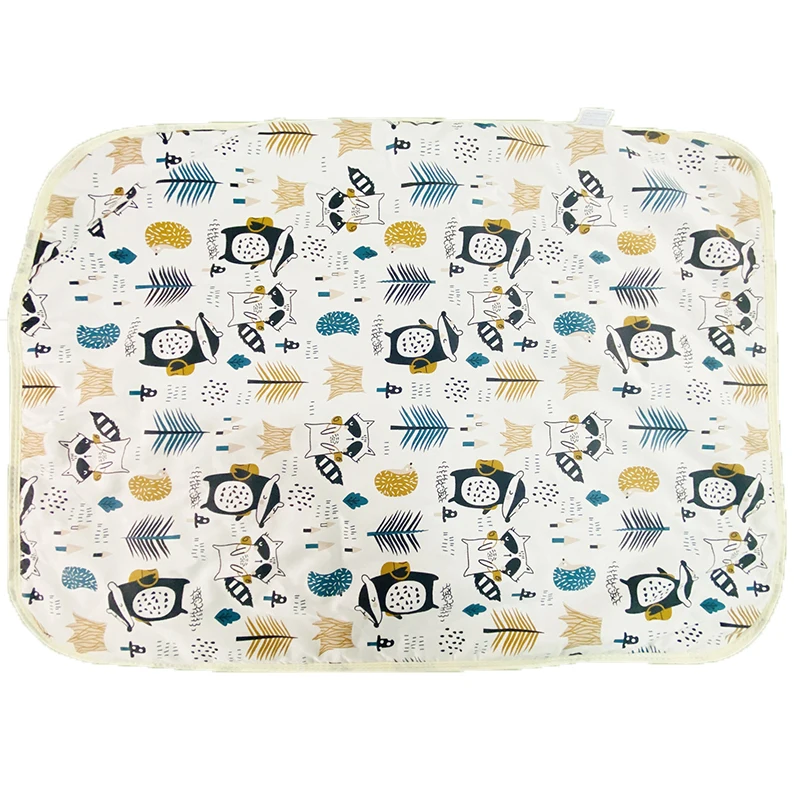 Baby Waterproof Urine Pad Infant Newborn Changing Table Mat Toddler Kids Cartoon Cloth Diapers Children Bed Reusable Mattress