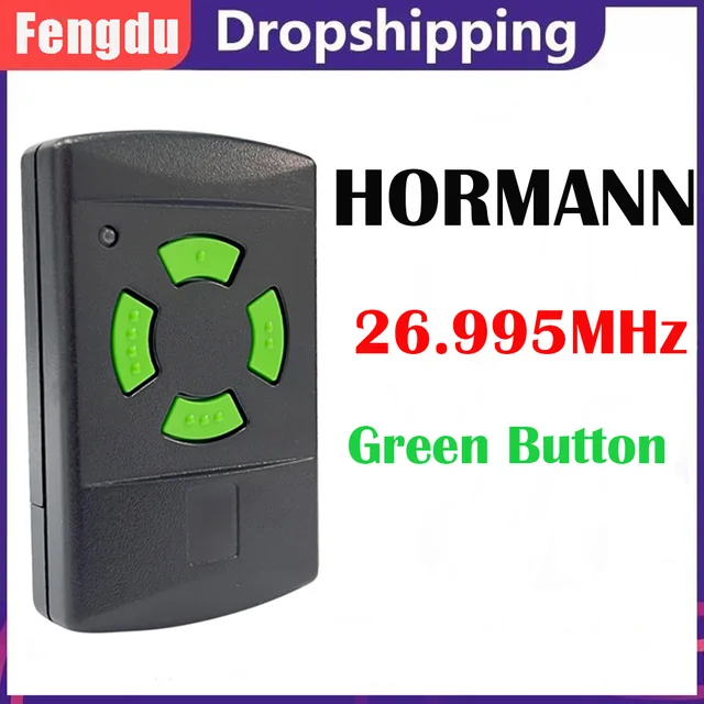 Garage Door Opener Remote Control HORMANN HSM4 HS4 HSE4 HSM2 HSE2 HS1 HS2 HSZ1 HSZ2 26.995MHz Remote Control Gate Opener 1