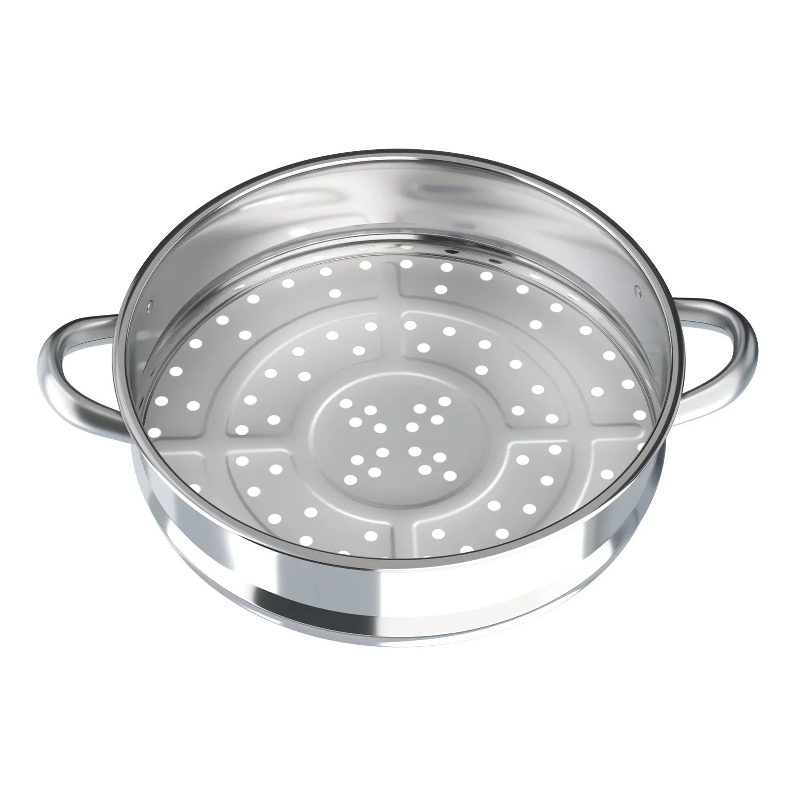Bymaocar 5-stufiger Dampfgarer mit Glasdeckel, 30 cm Dampfgarer, Kochen von Speisen, Gemüse, Topf, Edelstahl, nur für Herd – Detail 10