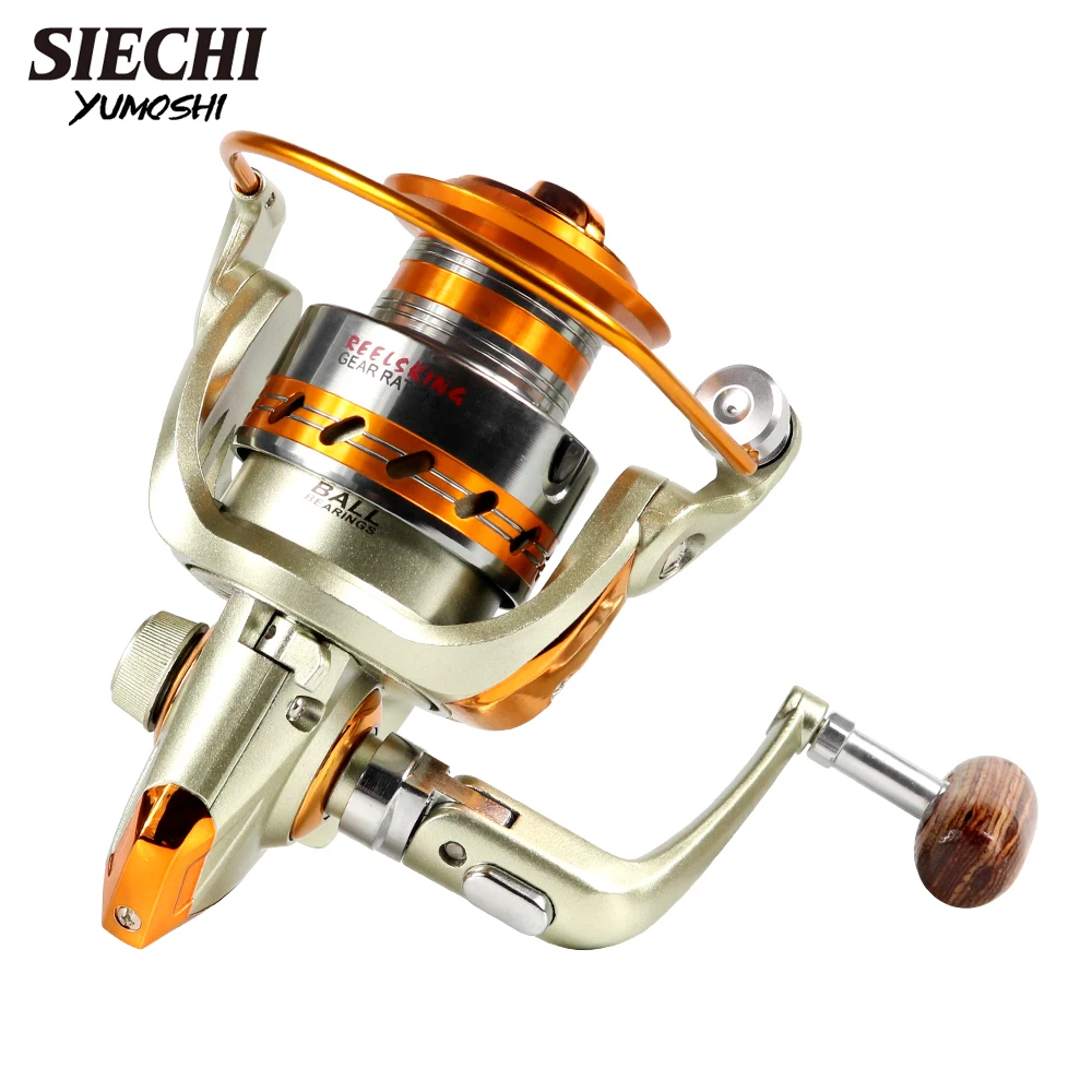 3000 Fishing Reel Yumoshi EF Spinning Fishing Reel - Sizes 1000 To 9000, 12  Bearings, Gold Color Yumoshi EF Spinning Reel