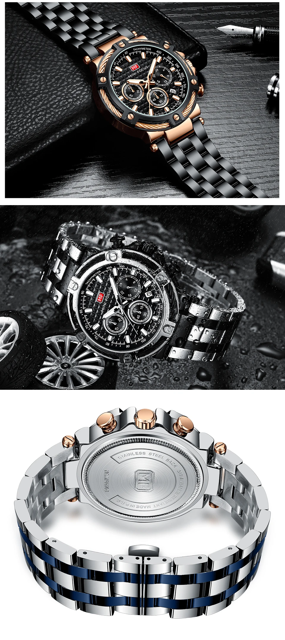 MINI FOCUS Quarzuhr für Herren, wasserdicht_voghion.com