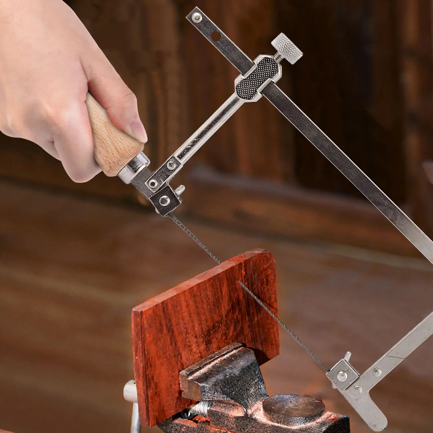 Professional Adjustable Saw Bow Wooden Handle Of Jewelry Saw Frame Hand Tools Jeweler'S Saw Frame 2