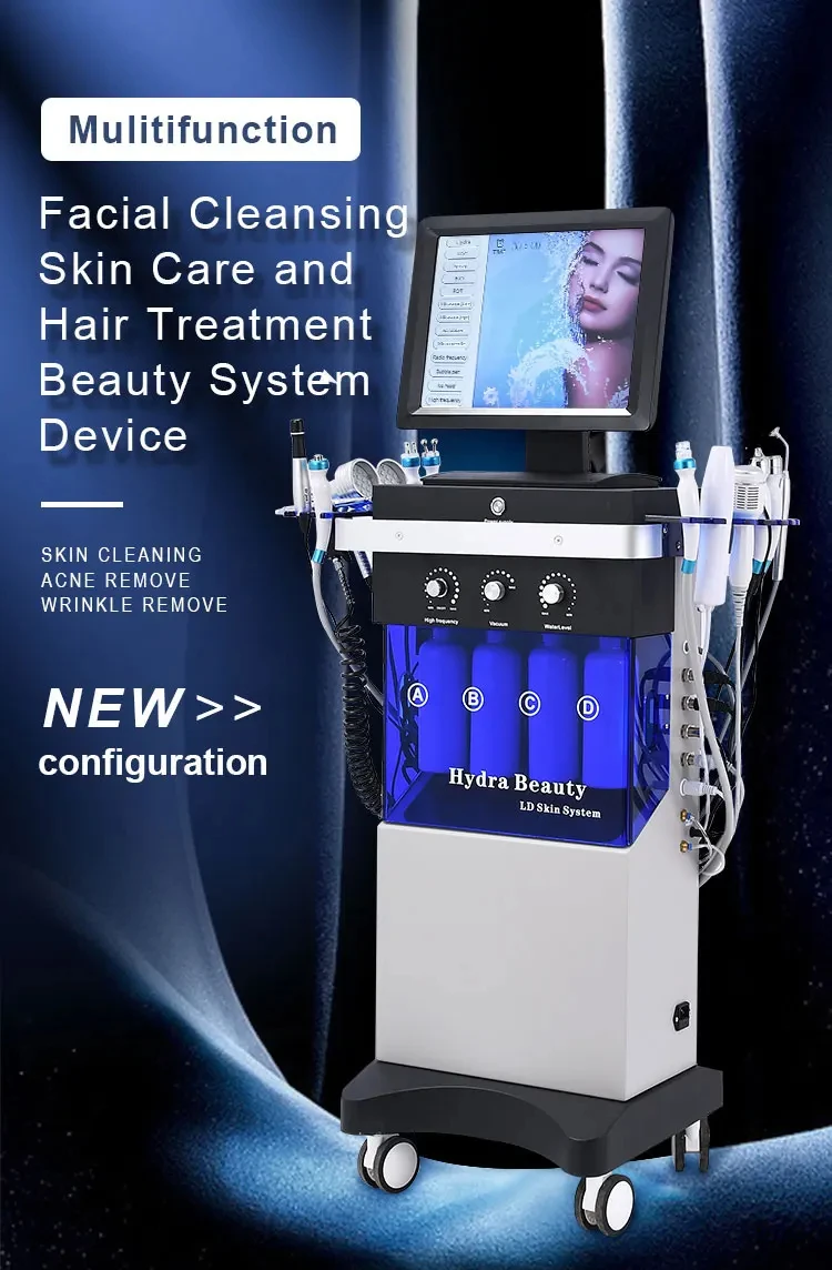 

Oxygen Facial Machine Hydra Diamond Microdermabrasion Hydradermabrasion Aqua Peel Water Hydro Machine Professional Deep Cleaning