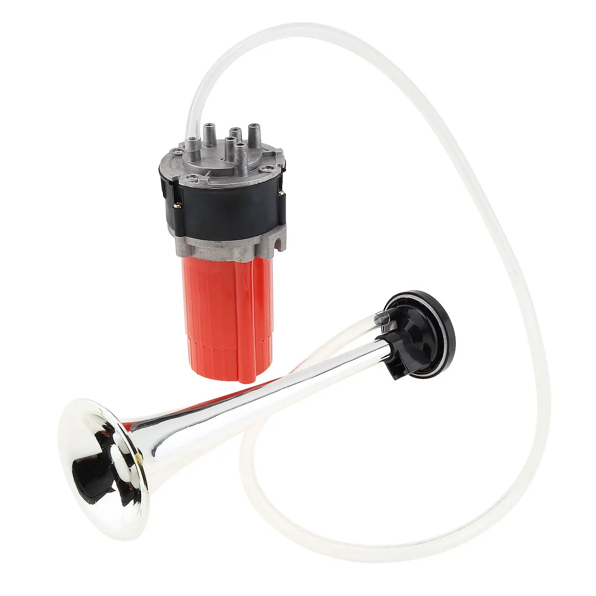 car siren horn car air horn 5pcs 125dB 12V Silver Musical Sound Air Horn with Compressor Super Loud Five Trumpet Air Horn