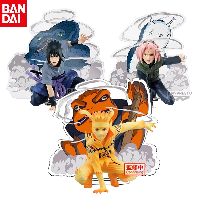 

BANDAI BANPRESTO Naruto PANELSPECTACLE Naruto Sasuke Sakura Anime Action Figure Collection Doll Model Toy
