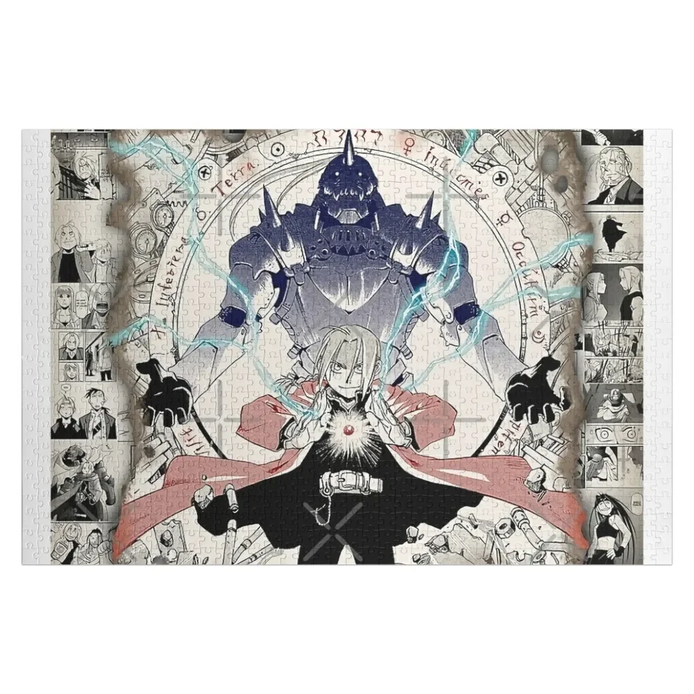Full Fullmetal Collage Jigsaw Puzzle Woods For Adults Custom Kids Toy Custom Wooden Gift Puzzle fullmetal alchemist jigsaw puzzle custom jigsaw custom name child toy puzzle