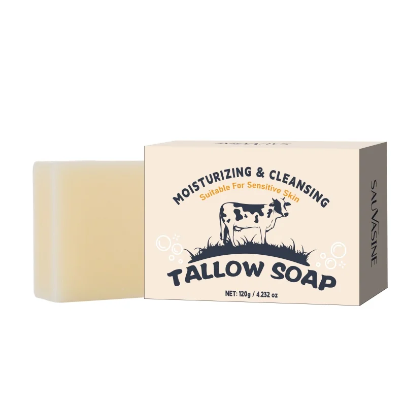 Luxurious Handmade 120g Beef Tallow Soap Bar – Natural Moisturizing Wash