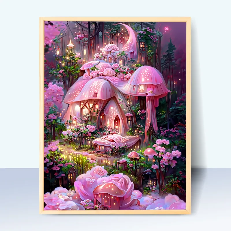 

163671-Tulip diy Цифровая масляная живопись, картина маслом, акриловая Цветочная живопись, взрывобезопасная ручная работа, пейзаж, живопись