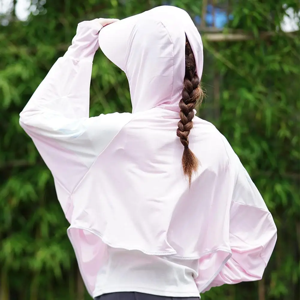 Cooling UV Protection Clothing UPF 50+ Women Sun Protection Clothing Ultra-thin Breathable Quick-drying Sun Jacket
