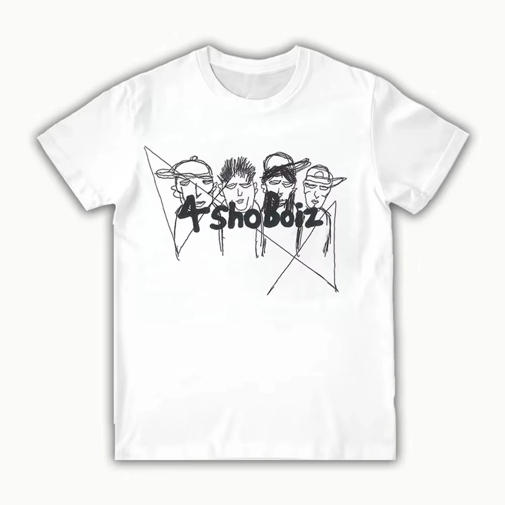 LNGSHOT 4Shoboiz T-Shirt Park Jaebeom Same Style Baumwoll-Kurzarm-T-Shirt Kpop Group Fan Support Top