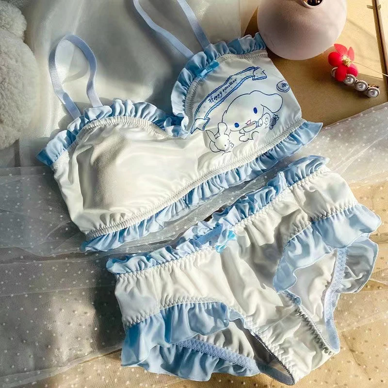 Kuromi Cute Anime Sanrio Underwear Cartoon Kawaii Mymelody Cinnamoroll  Comfortable Panty Set Sweet Student Birthday Gift