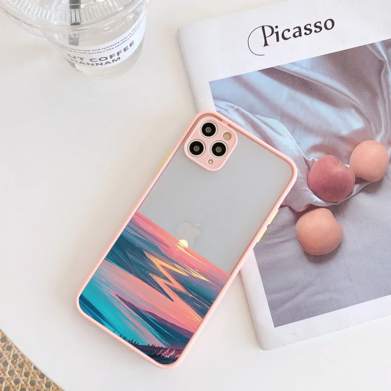 Ocean Waves Watercolor Shockproof Phone Case
