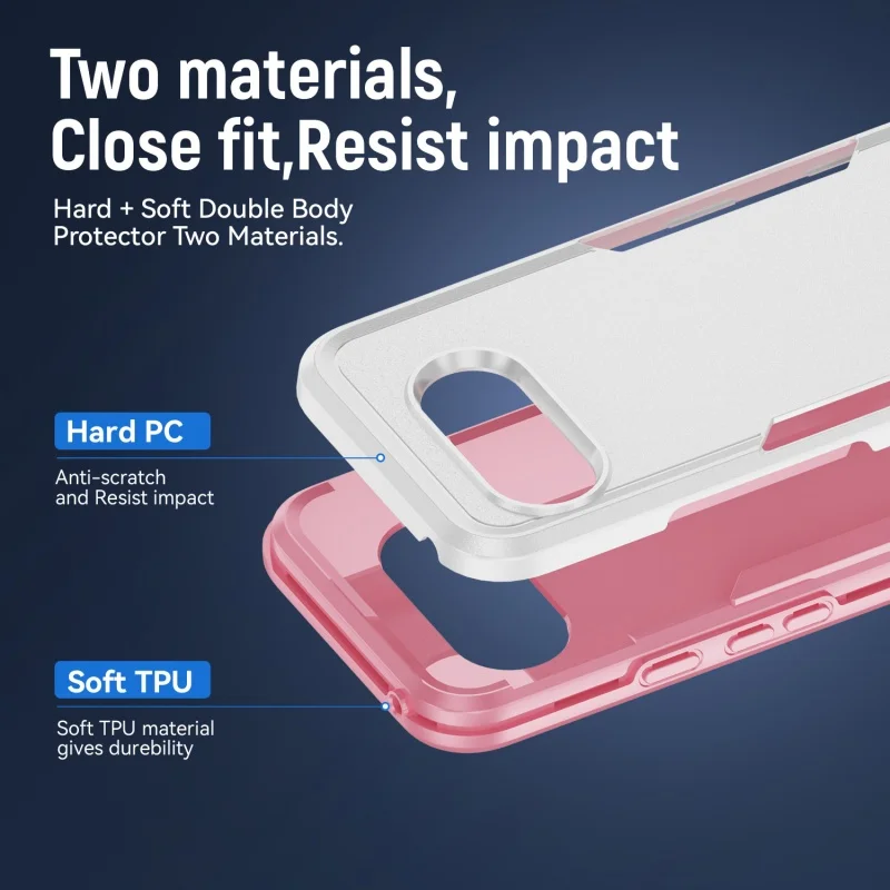 Military Grade Shockproof Hybrid Dual Layer Armor Protective Case - Matte Finish
