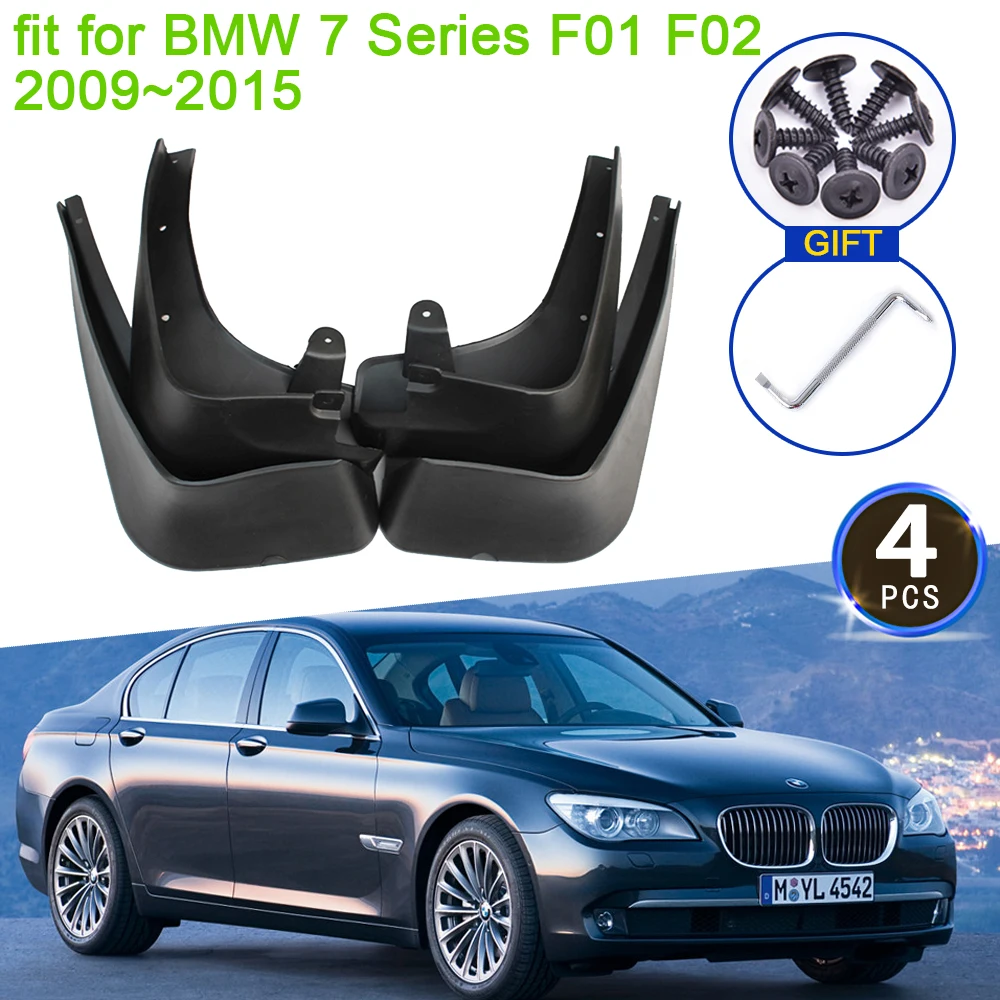 

For BMW 7 Series F01 F02 2009 2010 2011 2012 2013 2014 2015 Mudguards Rear Fender Flare MudFlaps Guard Splash Car Accessories