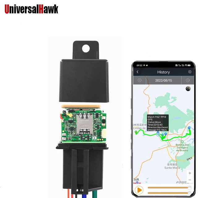 Universal Hawk Relais GPS pour voiture localisateur à distance
