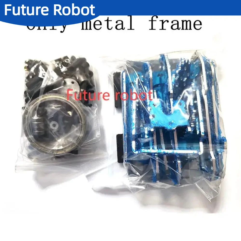 Bausatz für einen ferngesteuerten Roboterpanzer mit Servo 25 kg, Metall-Gehäuse, programmierbares Bastel-Set