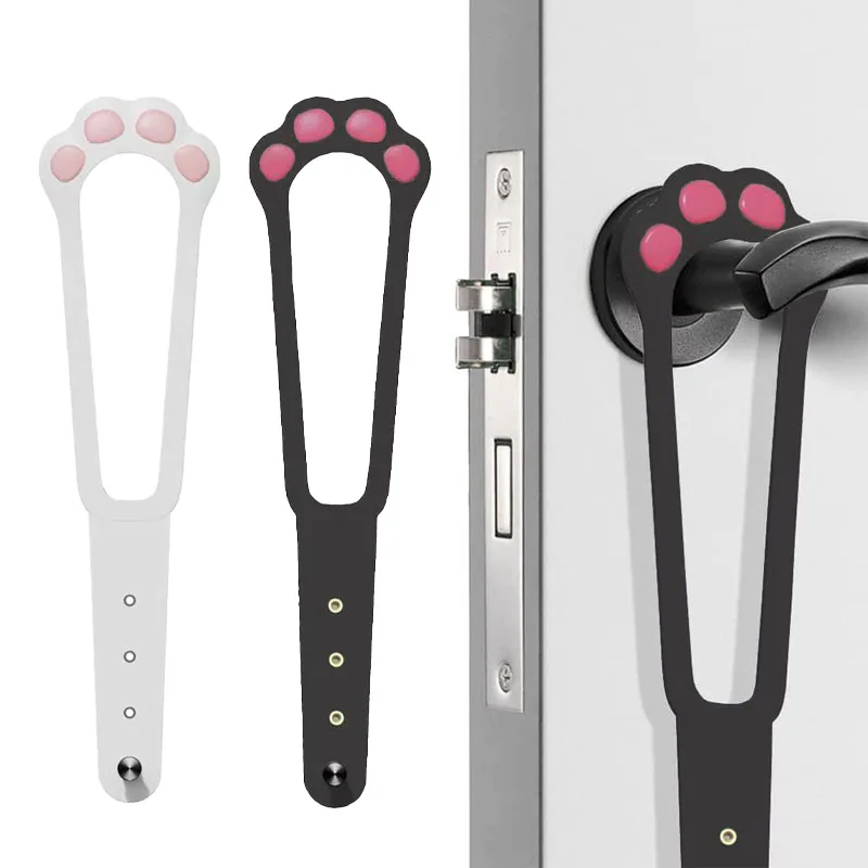 고양이 문 홀더 래치 조절 가능한 강아지 문 스토퍼 탄성 게이트 잠금 플렉스 래치 스트랩 강아지 출입 방지 애완동물 게이트 용품