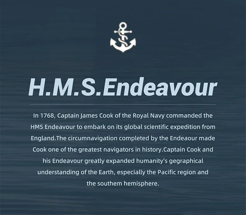 3555Teile MOC Piratenschiff Technik Klemmbausteine,Endeavour Segelschiff Schiff Buildings Modell, Idee Royal Navy Forschung Modell Sammlung Ornamente Pädagogisches Spielzeug Kinder Erwachsene Geschenke – Detail 2