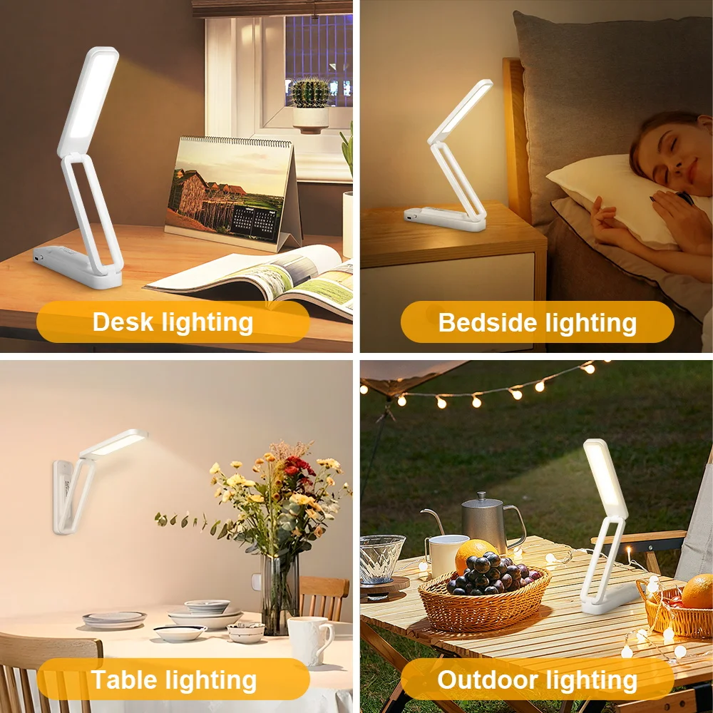 Rechargeable Table Lamp Dimmable Night Light Folding LED Touch Home Dormitory Bedroom Desk Lighting Remote Control wall Led Lamp