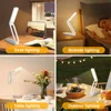 Rechargeable Table Lamp Dimmable Night Light Folding LED Touch Home Dormitory Bedroom Desk Lighting Remote Control wall Led Lamp 5