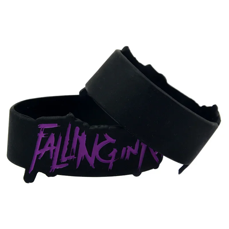 Falling In Reverse Silicone Bracelet In Letter Shape 1 Inch Wide 1 PC, silicone bracelet,fashion bracelet,fashion jewelry