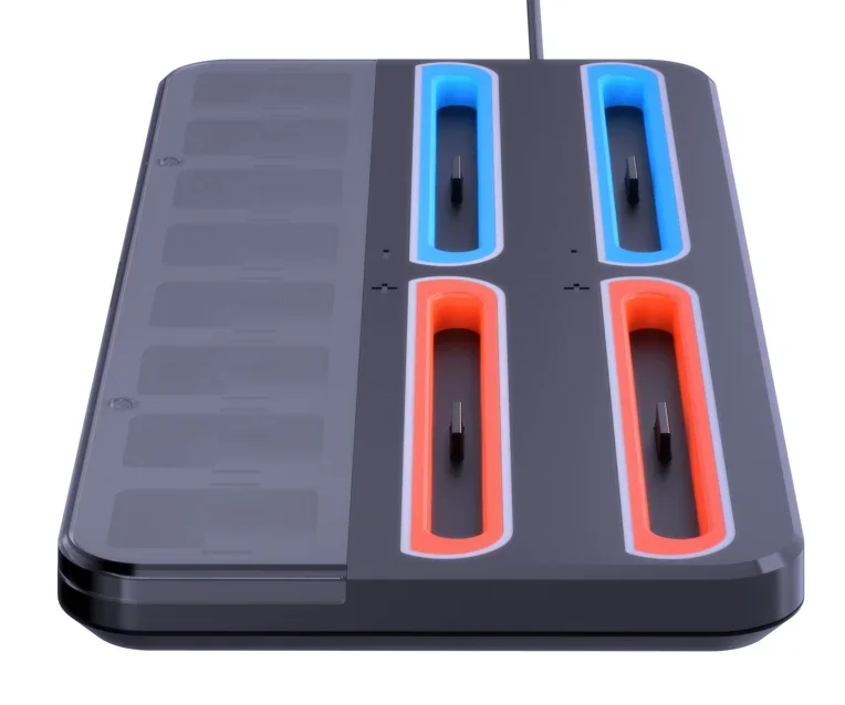 Multi-Function Charging Station UT01 for NS 2 with 4 Charger Ports ,8-Game Card Storage & LED Indicators